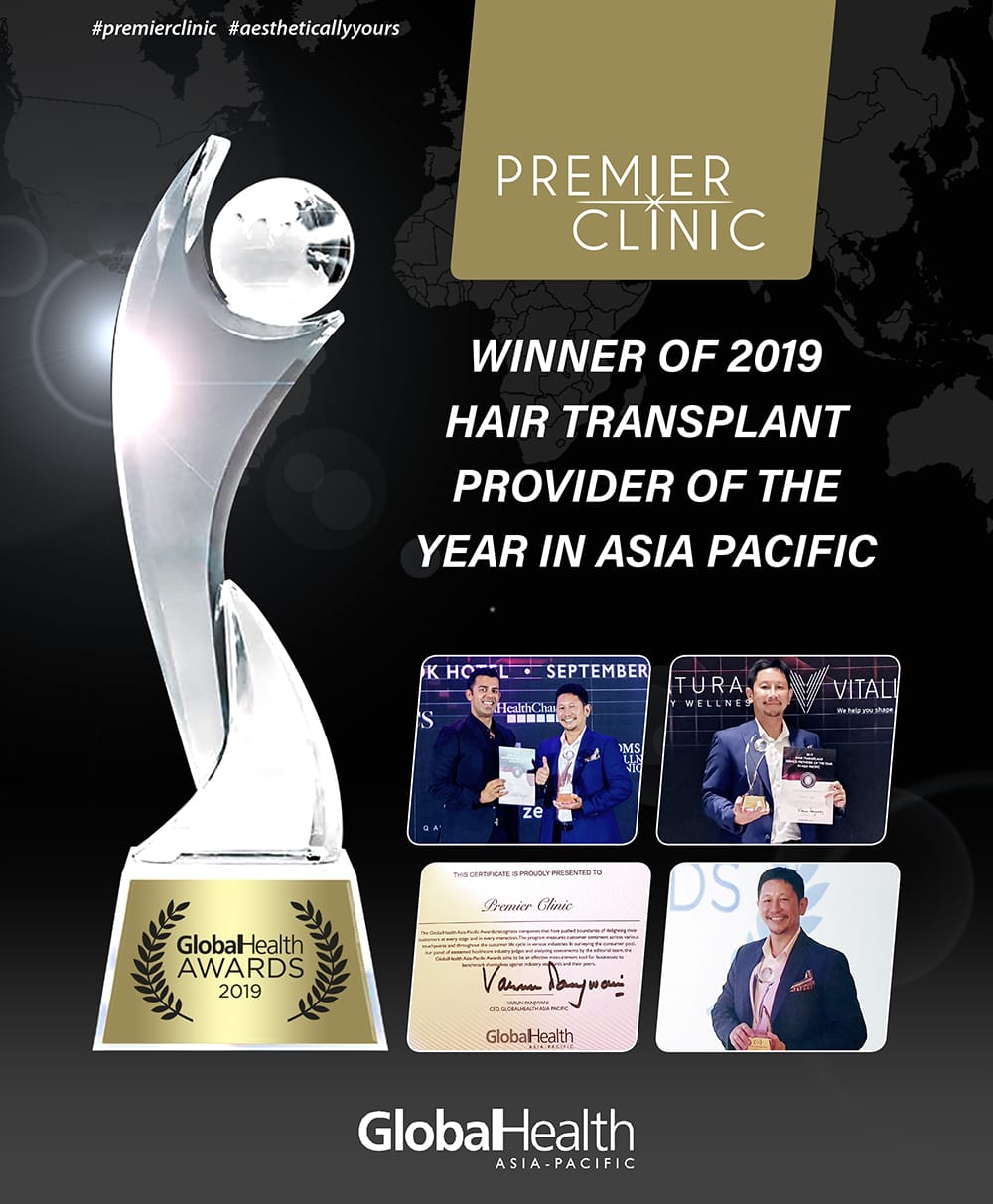 PREMIER CLINIC IS THE TOP HAIR TRANSPLANT PROVIDER ASIA PACIFIC 2019