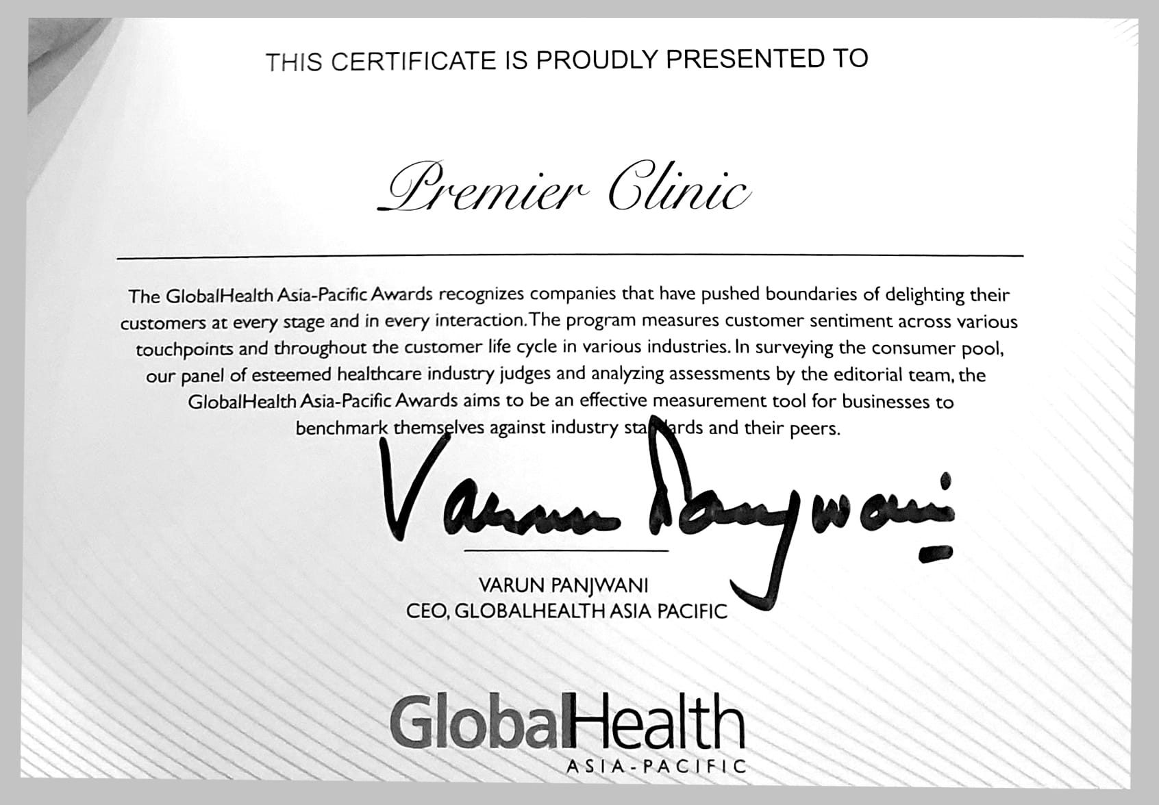 winner of HAIR TRANSPLANT PROVIDER ASIA PACIFIC 2019 
