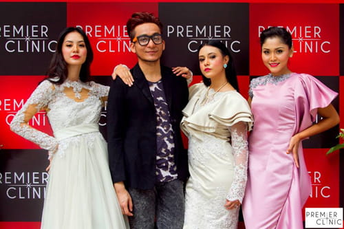 Talented fashion Designer Syed Roszliey Zakaria with his collections