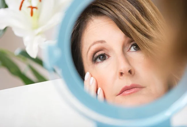 woman aging