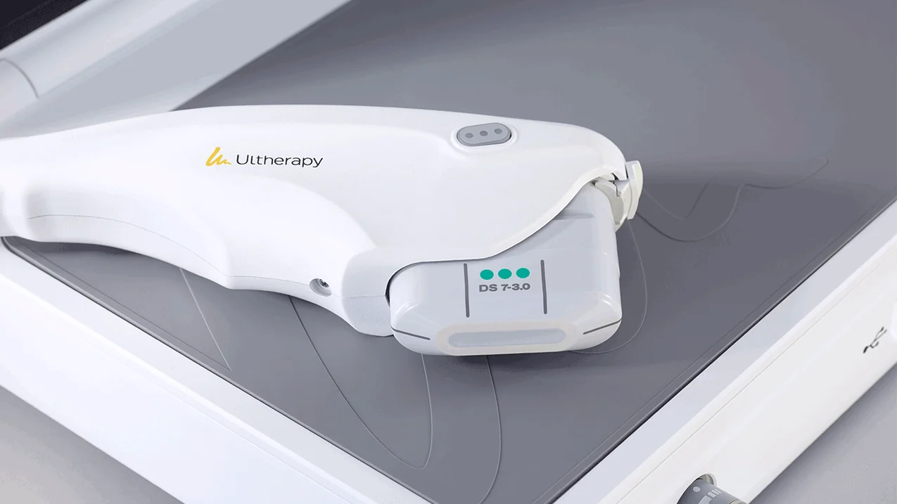 Ultherapy PRIME device used for non-invasive skin lifting and tightening treatment